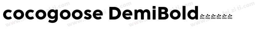 cocogoose DemiBold字体转换